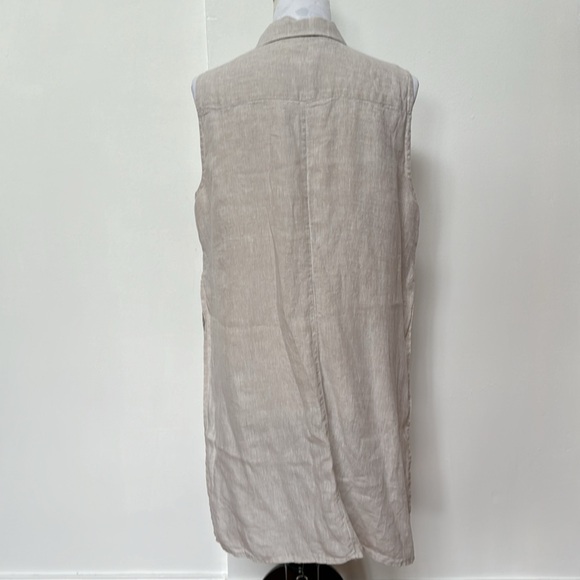 Chico’s Linen Side-Slit Neutral Tunic - Picture 5 of 8